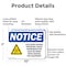 Signmission Cold Burn Hazard Cryogenic Liquid OSHA Notice Sign, Aluminum, 10in W x 7in L, 2PK OS-2PACK-NS-A-710-L-10700 - alternate 2